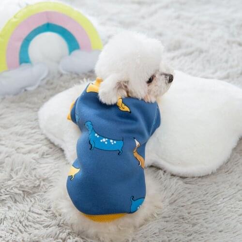 Two-legged home clothes puppy dog clothes spring and autumn clothes cat pet teddy bichon small dog spring thin clothing