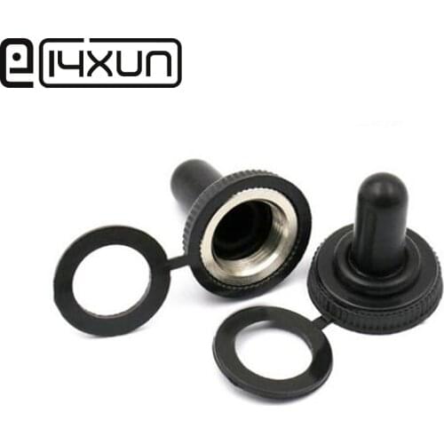 EClyxun 2pcs 12MM Toggle Switch Waterproof Cap Rubber Resistance Rocker Toggle Button Switch Dust Cover