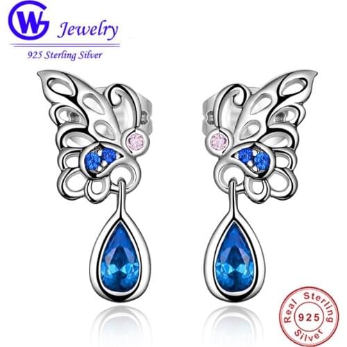 GW Fashion Jewelry Blue Tears Animal Drop Earring 925-Sterling-Silver Earring Fashion Jewelry For Women ER1011H20