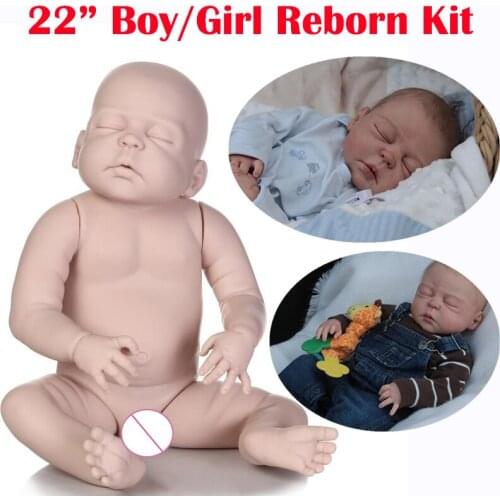 Bebe reborn doll kit full vinyl silicone baby doll DIY Anatomically Correct unfinished doll kits