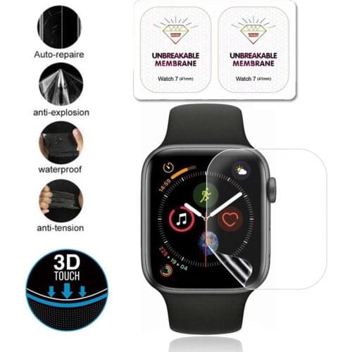 3PCS Soft Hydrogel Full Screen Protector Film for Apple Watch 38mm 42mm 40mm 44mm Hydrogel Film for iwatch 6/5/4/3/2/1