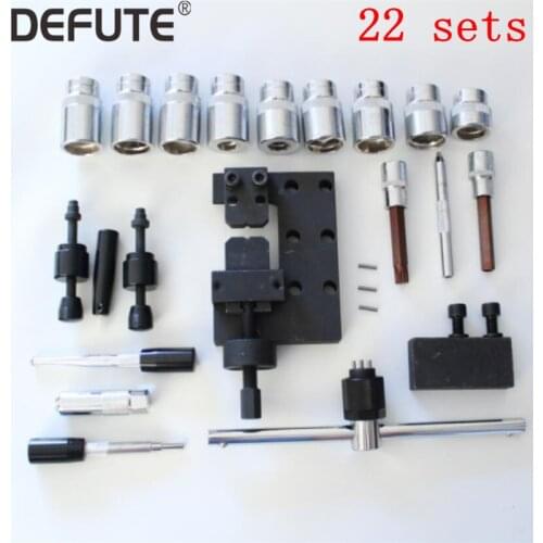 22 kits diesel common rail injector disassemble tools set for bosch denso, injector dismounting tools