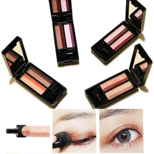 New High Quality Double color makeup eyeshadow,Fashion cosmetics eye shadow,Magic shinning shadow,Natural Soft Smooth powder