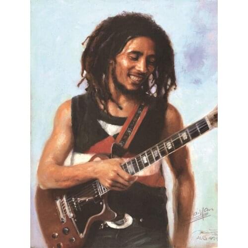 Wholesale and retail Decoration supply craft of Canvas prints Jazz musicians oil painting for boys room free shipping