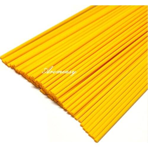 1000pcs 22cmx3mm Yellow Fiber Sticks Reed Diffuser Replacement Stick Handmade Refill Rattan Sticks Aromatic Sticks Home Decor