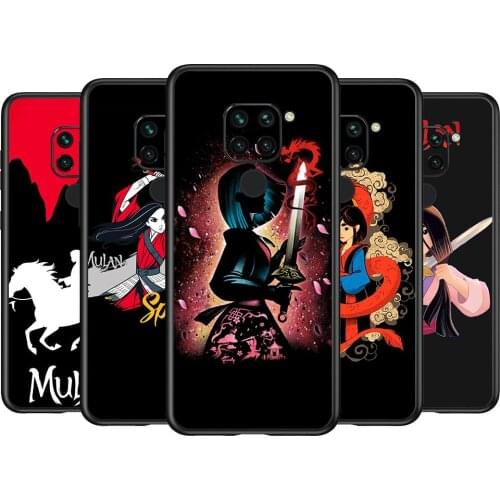 Princess mulan For Xiaomi Redmi 9i 9T 9A 9C 9 8A 8 GO 7 7A S2 Y2 6 6A 5 5A 4X Prime Pro Plus Black Phone Case
