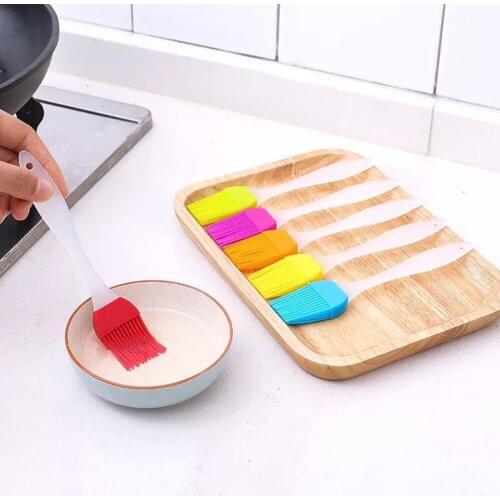 Silicone Brush Home Baking BBQ Oil Brushes Barbeque Tools for Kitchen Tool Food Basting Brushes with Grill Brush with Soy Sauce