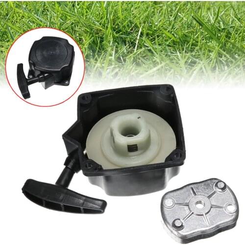 New Recoil Pull Starter + Cog Part Gas Scooter Mayitr Lawn Mower Parts For Brush Cutter Strimmer Lawnmower