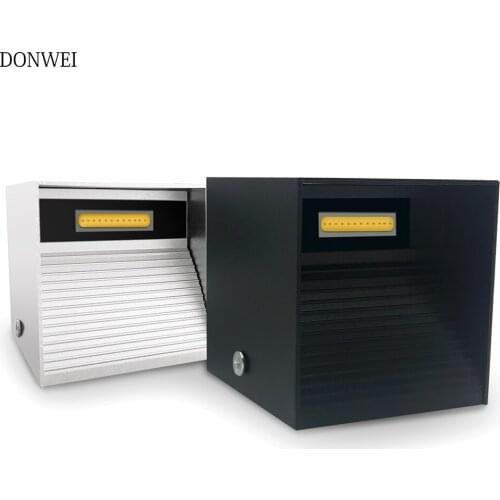 MIni 9W Cube COB LED Wall Light Modern Indoor Home Decoration Up Down head Aluminium Bedroom Hallway Stairs Livingroom Wall Lamp