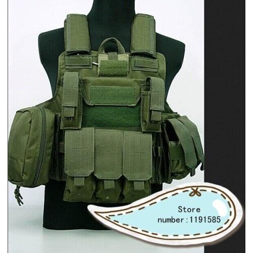 Tactical Molle Combat Carrier Nylon CIRAS HEAVY DUTY ARMOR Vest Green