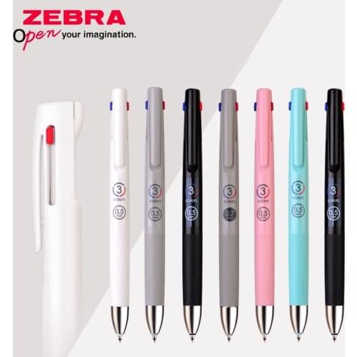 Japan ZEBRA three-color ballpoint pen multifunctional three-in-one ballpoint pen B3A88 medium oil 0.5mm