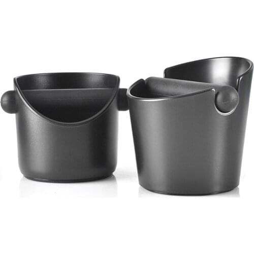 Espresso Coffee Grind Knock Box with Removable Knock Bar and Non-Slip Base Durable Barista Style Espresso Dump Bin