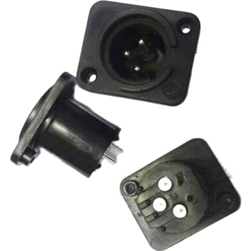 10pcs 3pin seat 3pin XLR Audio socket plastic microphone socket XLR Male socket for microphone, acoustics, stage lights