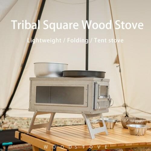 3F UL GEAR Folding Wood Stove SUS Camping Ultralight Multipurpose Tent Heating Furnace Firewood Outdoor Survival Picnic Portable