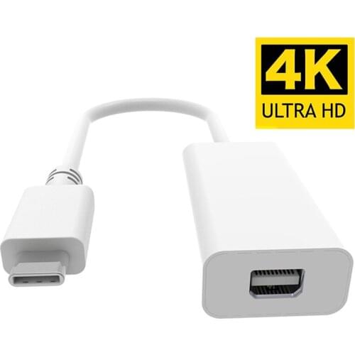 4K 60HZ USB-C USB 3.1 TYPE-C to Mini DP Display Port Converter Cable Video AV Cord Adapter for Macbook Air 12 Macbook PRO