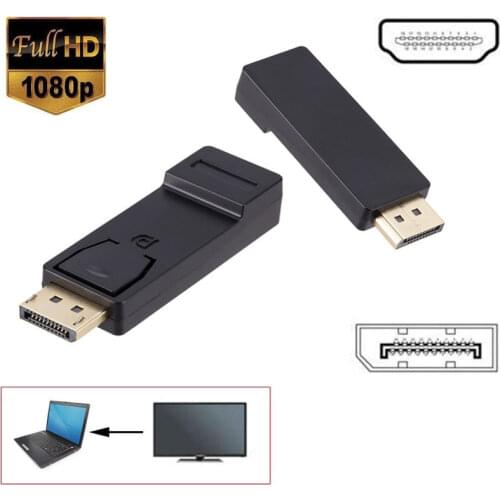 4K DisplayPort to HDMI-compatible Adapter Converter Display Port Male DP to Female HD TV Cable Adapter Video Audio For PC TV