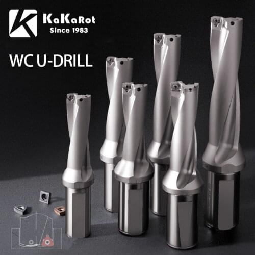 KaKarot WC Series Drill Bites Metal Drill Bites Inser Drill 13mm-50mm Depth 2D 3D 4D 5D Indexable U Drill Machinery,Lathes,CNC
