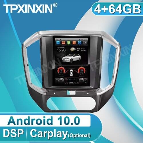 Android 10.0 4+64G Tesla Style For JMG YuSheng S350 2014 Car Multimedia IPS Player GPS Navigation Radio Head Unit DSP Carplay