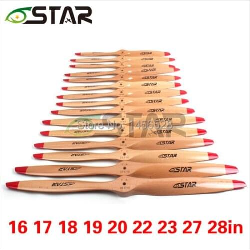 Free Shipping High quality gas wood propeller 16~28 inch beech wooden gasoline propellers dynamic balance for gasoline aircraft