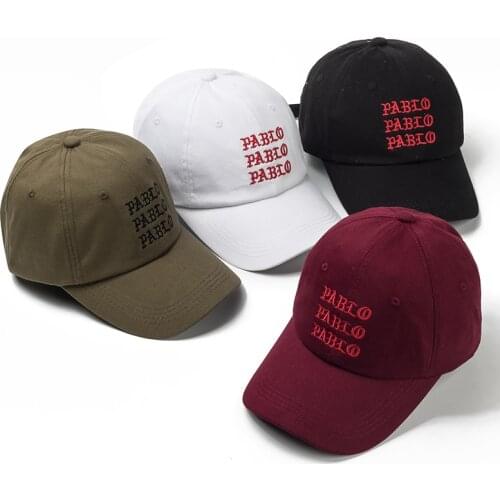 VORON new I Feel Like Pablo Red Hat Dad Baseball Cap Kanye Pablo embroidery dad hat men women Snapback Cap hats