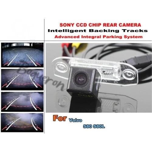 For Volvo S80 S80L Car Intelligent Parking Tracks Camera / HD Back up Camera / Rear View Camera Dynamic Guidance Tragectory
