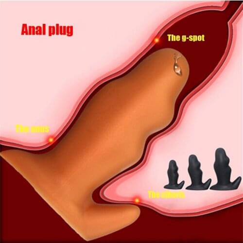 Two-color liquid quality silica gel for men and women with posterior chamber anal plug soft skin-friendly super coarse anal plug