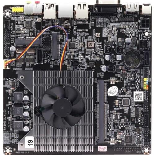 ITX J1900 quad-core mini computer host motherboard all-in-one queuing machine motherboard with lvds