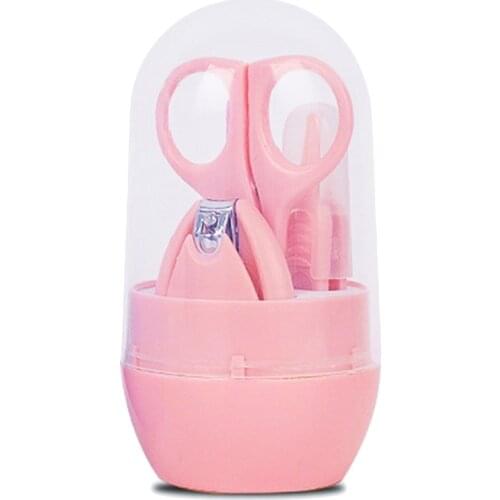 4PCS Baby Nail Scissors Set Lovely Nail Clippers Trimmer Newborn Baby Nail Clipper Safety Scissors Nail Care Suit Baby Care Hot