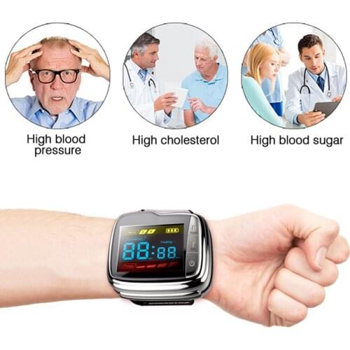 Diabetic Rhinitis Cholesterol Hypertension Watch Laser Acupuncture Therapy High Blood Pressure Laser Watch Varicose Veins