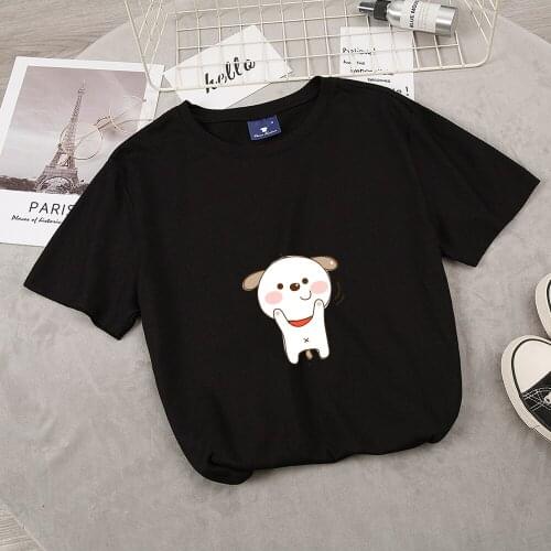 Summer Funny Dog T Shirt Womens Cartoon T-shirt Aesthetic Ladies Harajuku Kawaii Top Female Tshirt Women Itself Ropa Mujer
