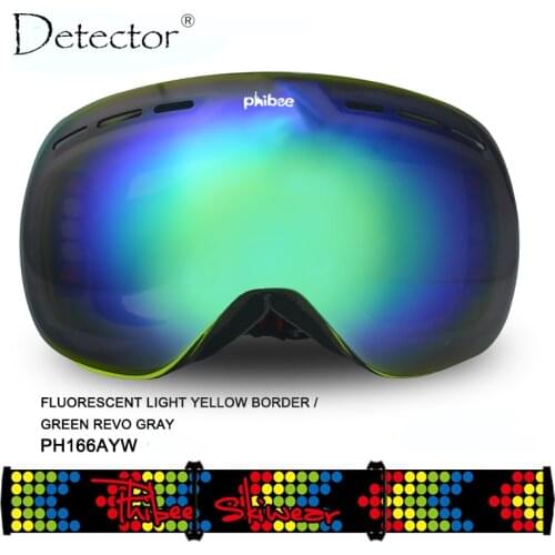 Detector Ski Goggles Men Women Snowboard Goggles Big Ski Mask Snow Glasses Skiing Double UV400 Anti-Fog