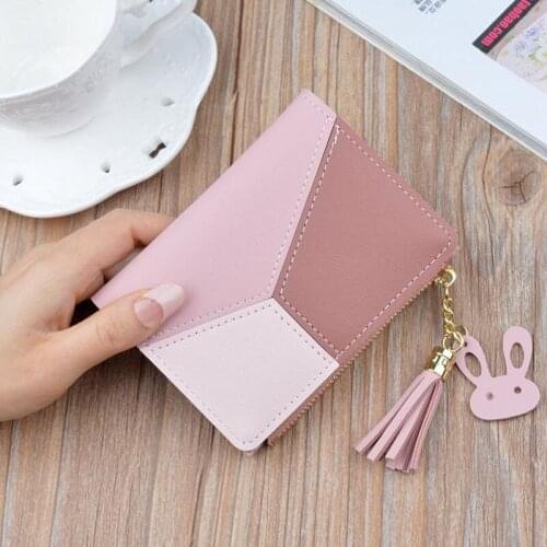 Newest 1Pcs Cute Wallet Women Coin Bag Leather Ladies Simple Bifold Small Handbag Purse Women PU Wallets