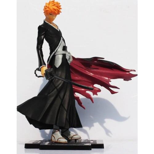 New arrival 20cm anime Bleach Kurosaki Ichigo PVC Action figures toy Great Gift for Kids
