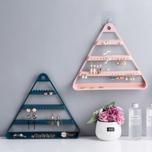 Jewelry Organizer Earrings Holder Rack Triangle Necklaces Rings Bracelets Display Stand Pendants Shelf Jewellry Holder Organiser