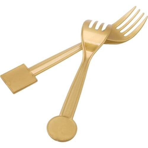 Creative Birthday Decor Kids Party Supplies Knife Fork Set Disposable Tableware Plastic Fork Spoon Set Cutlert Dinnerware Sets