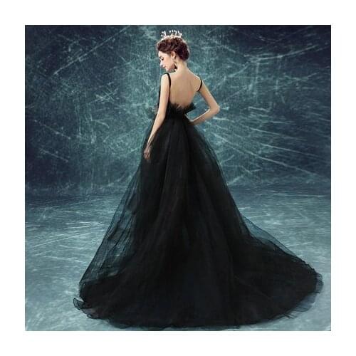 100%real black gothic low v neck gown princess cosplay wonderland medieval dress Renaissance gown queen Victoria Belle Ball