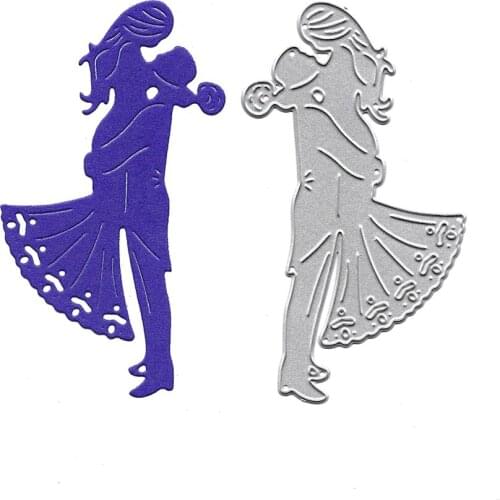 Happy Valentines Day Dies Scrapbooking Tools Slimline Die Cut Lover Wedding Handmade Embossing Molde Metal Stencils Mold