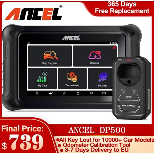 ANCEL DP500 Key Programmer Immobilizer Cluster Calibriation Professional EEPROM Chip Read Car Scanner OBD2 Diagnostic Tools