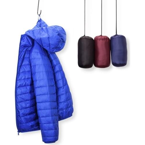 High Quality Mens Ultralight Packable Hooded Down Jacket Puffer Down Coats