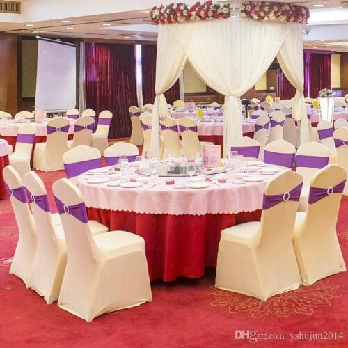 Universal White spandex Wedding Party chair covers lycra cover for Banquet many color