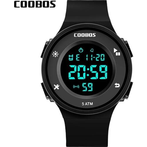 50 Meters Swimming Waterproof Students Children Watch Electronic Motion Meter Waterproof LED Luminous Kids Watches