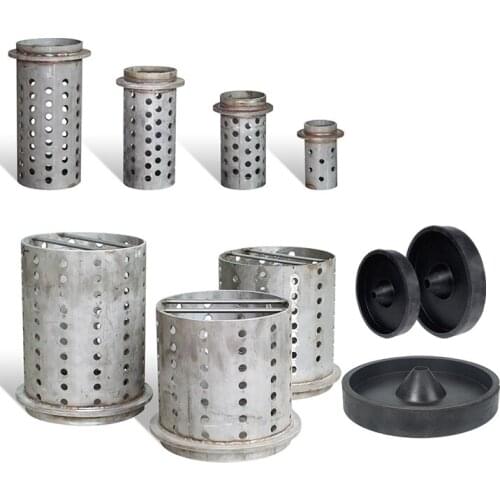 Jewelry Tool Small 304 Stainless Steel Perforation Flask with Rubber Base for Investment Powder Holding