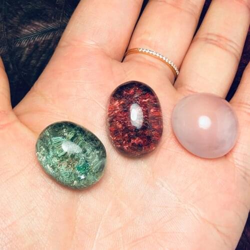 Natural crystal ghost ghost malachite crystal mouth design to send a piece of womens jewelry