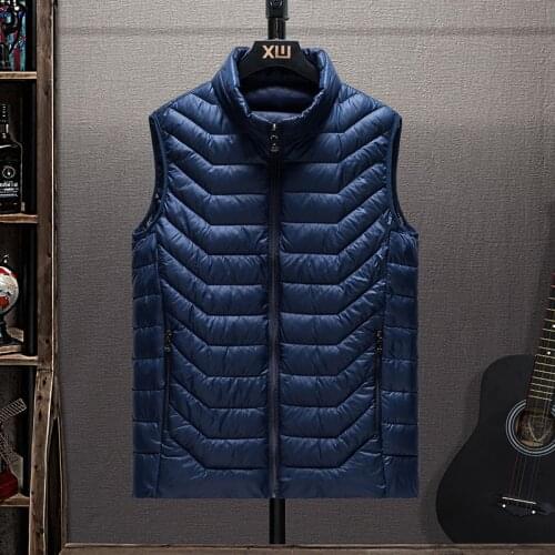 New Mens Vest Spring Winter Sleeveless Jacket Hooded Coats Mens Waistcoat Warm Down Jackets Casual Gilet Homme Male Vests