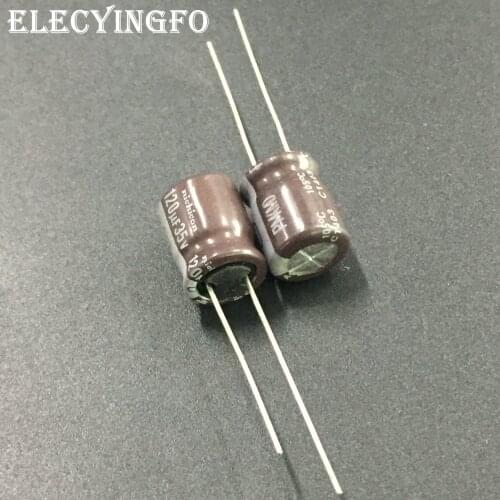 10pcs/100pcs 120uF 35V NICHICON PM Series 10x12.5mm 35V120uF Low Impedance Aluminum Electrolytic capacitor