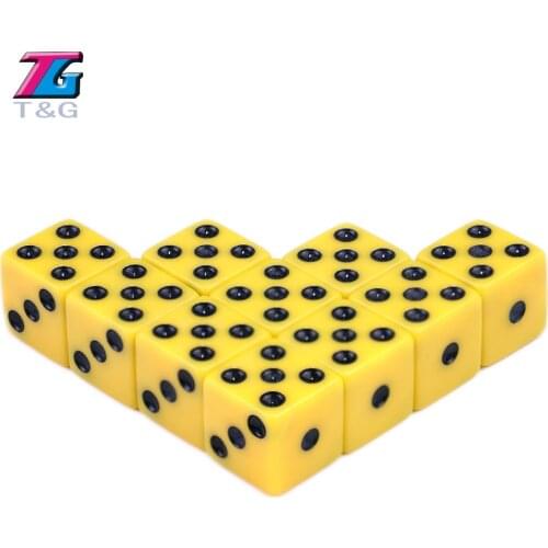 10pcs Standard Plastic 12mm Game White Dice Die Toy New outdoorliving,7 colors