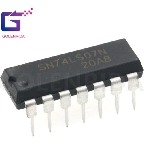 10PCS SN74LS07N DIP14 SN74LS07 DIP 74LS07N 74LS07 DIP-14 HD74LS07P