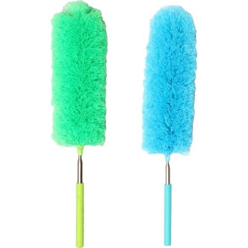 2x Simple Design Microfiber Cleaning Duster Telescopic Duster Brush Washable