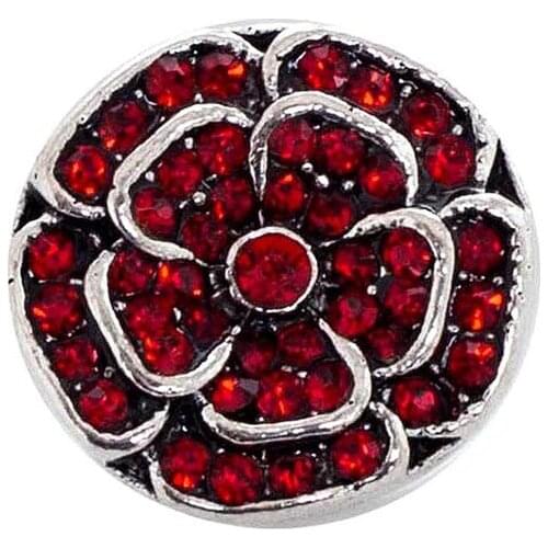 20MM wrap snaps buttons charm Single molding Jewelry with rhinestone metal snaps button fit ginger snaps bracelet MDB18-2