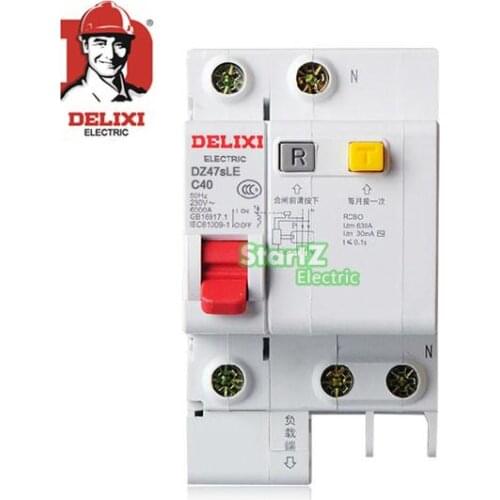 40A 1P+N RCBO RCD Circuit Breaker DE47LE DELIXI